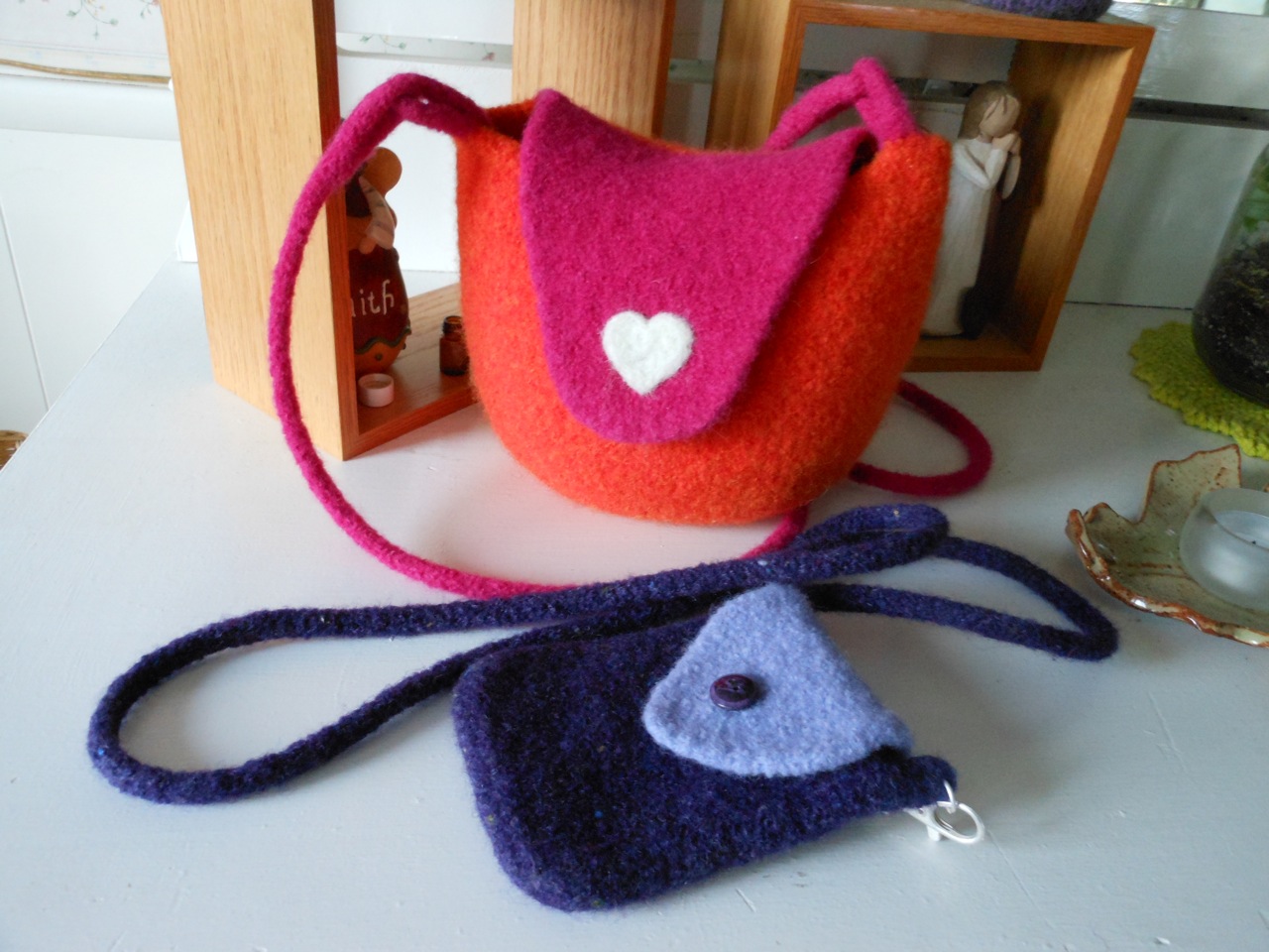 orange and purple